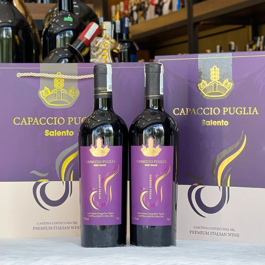 Vang Ngọt Capaccio Puglia Semi Dolce 11,5%