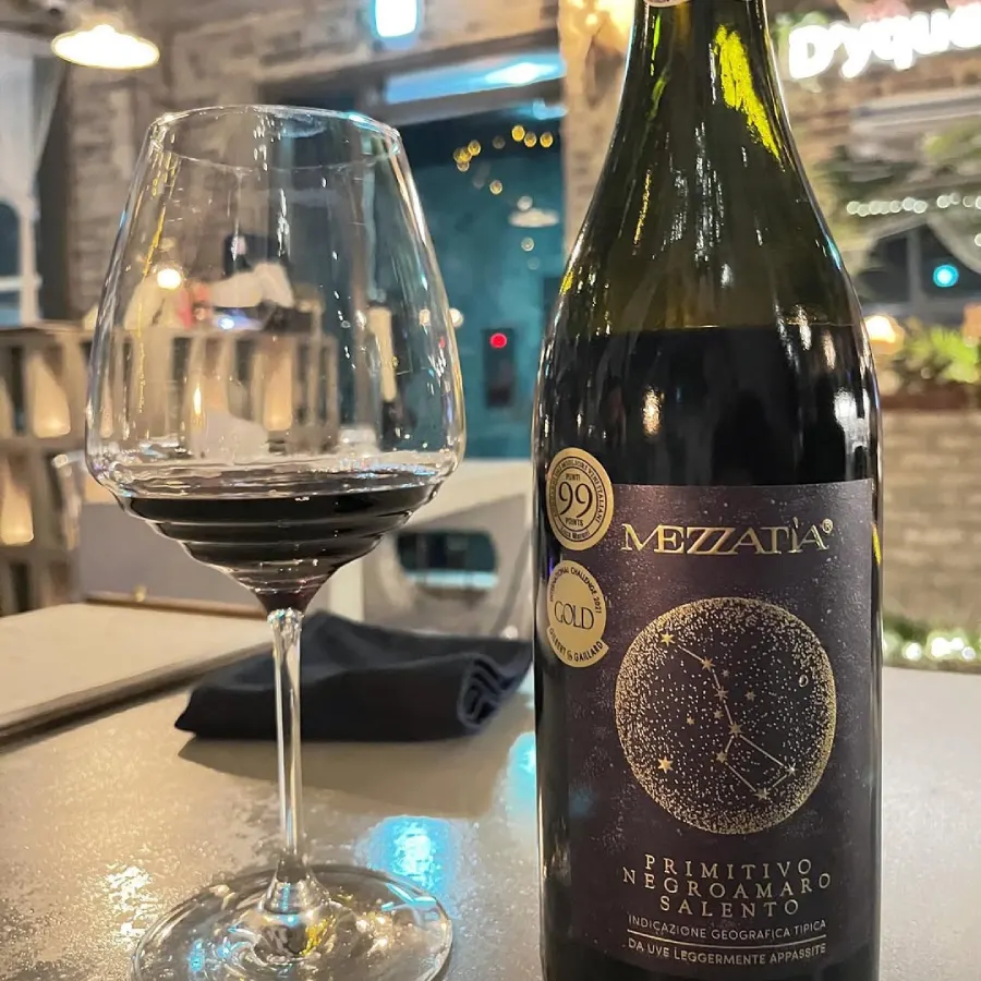 Vang Ý Mezzatia Primitivo Negroamaro Edizione 14%