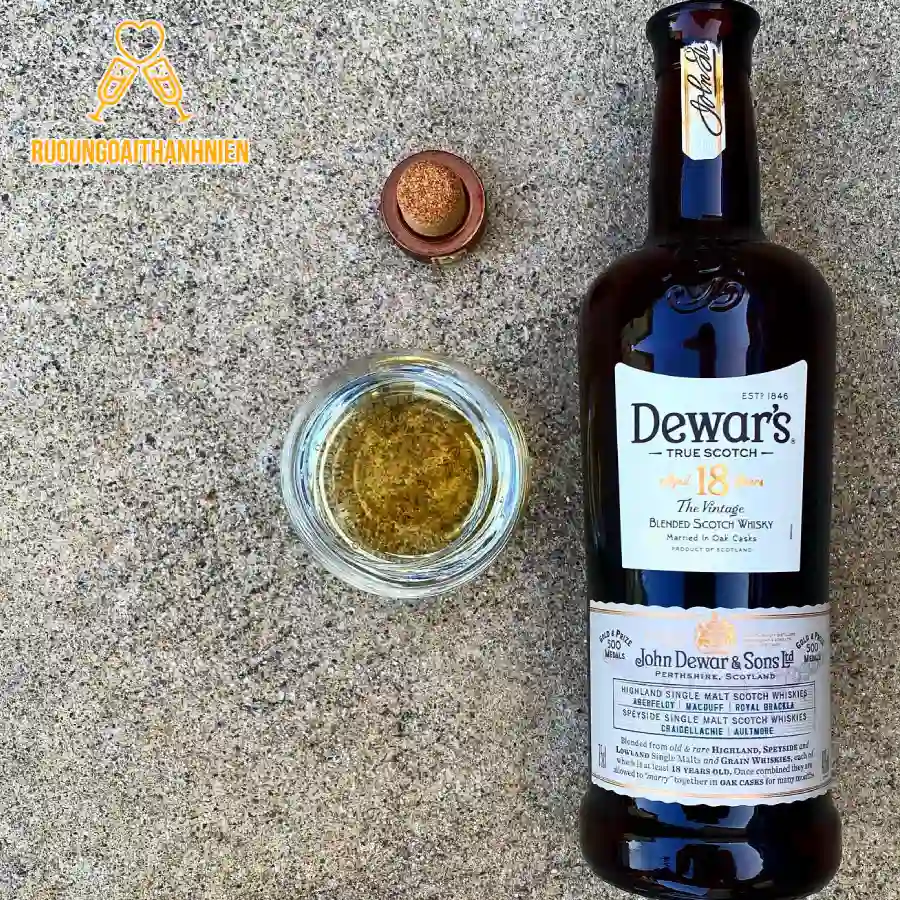 Cách thưởng thức rượu Dewars 18 thượng hạng