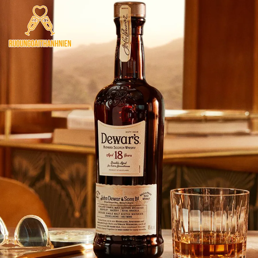 Hương vị đặc trưng của rượu Dewars 18