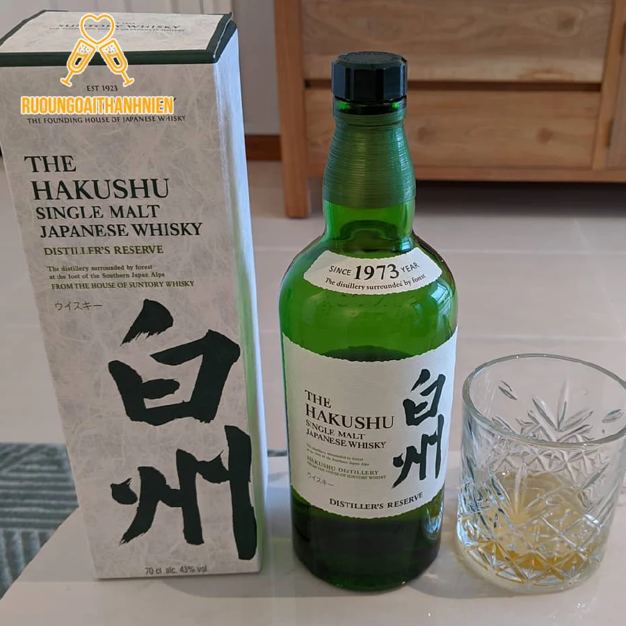 Hương vị đặc trưng của rượu Hakushu Distillery Reserve