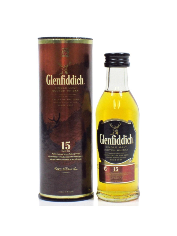 glenfiddich 15 mini Rượu Glenfiddich 15 Mini 40%